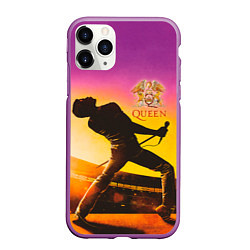 Чехол iPhone 11 Pro матовый Queen, цвет: 3D-фиолетовый