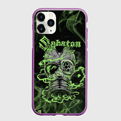 Чехол iPhone 11 Pro матовый Toxic Sabaton, цвет: 3D-фиолетовый