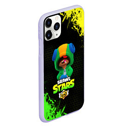 Чехол iPhone 11 Pro матовый Brawl Stars Leon, цвет: 3D-светло-сиреневый — фото 2