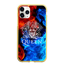 Чехол iPhone 11 Pro матовый QUEEN, цвет: 3D-желтый