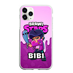 Чехол iPhone 11 Pro матовый BRAWL STARS BIBI, цвет: 3D-белый