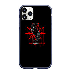 Чехол iPhone 11 Pro матовый Slipknot, цвет: 3D-серый