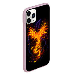 Чехол iPhone 11 Pro матовый Phoenix, цвет: 3D-розовый — фото 2