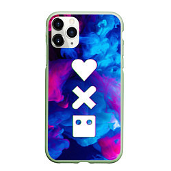 Чехол iPhone 11 Pro матовый LOVE DEATH ROBOTS LDR, цвет: 3D-салатовый