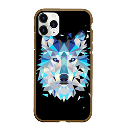Чехол iPhone 11 Pro матовый Волк, цвет: 3D-коричневый