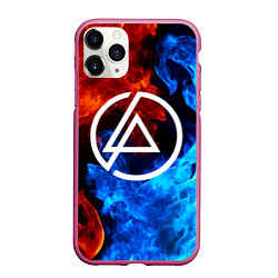 Чехол iPhone 11 Pro матовый LINKIN PARK, цвет: 3D-малиновый