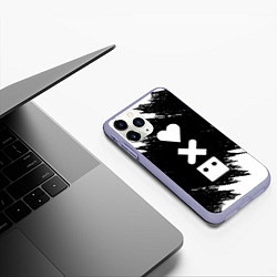Чехол iPhone 11 Pro матовый LOVE DEATH ROBOTS LDR, цвет: 3D-светло-сиреневый — фото 2