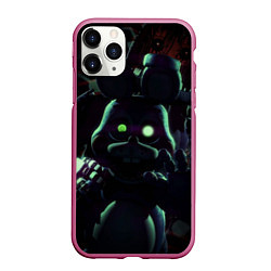 Чехол iPhone 11 Pro матовый Five Nights At Freddy's, цвет: 3D-малиновый