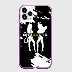 Чехол iPhone 11 Pro матовый Brazzers, цвет: 3D-фиолетовый