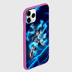 Чехол iPhone 11 Pro матовый СОНИК, цвет: 3D-фиолетовый — фото 2