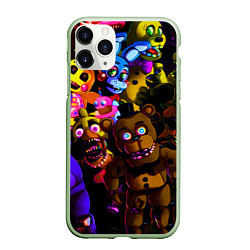 Чехол iPhone 11 Pro матовый Five Nights At Freddy's, цвет: 3D-салатовый