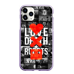 Чехол iPhone 11 Pro матовый LOVE DEATH ROBOTS LDR, цвет: 3D-светло-сиреневый