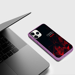 Чехол iPhone 11 Pro матовый AUDI, цвет: 3D-фиолетовый — фото 2