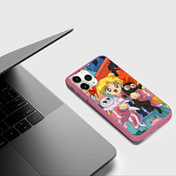 Чехол iPhone 11 Pro матовый СЕЙЛОР МУН, цвет: 3D-малиновый — фото 2