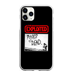 Чехол iPhone 11 Pro матовый Punks Not Dead, цвет: 3D-белый