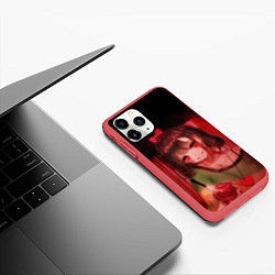 Чехол iPhone 11 Pro матовый UNDERTALE, цвет: 3D-красный — фото 2