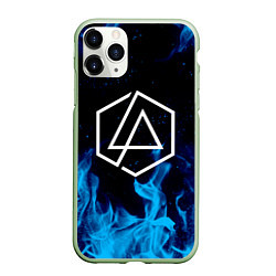 Чехол iPhone 11 Pro матовый LINKIN PARK, цвет: 3D-салатовый