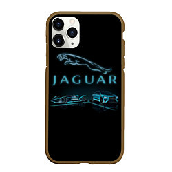 Чехол iPhone 11 Pro матовый Jaguar, цвет: 3D-коричневый