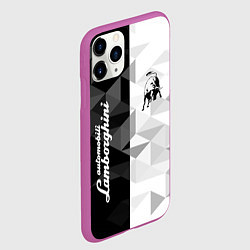 Чехол iPhone 11 Pro матовый Lamborghini, цвет: 3D-фиолетовый — фото 2