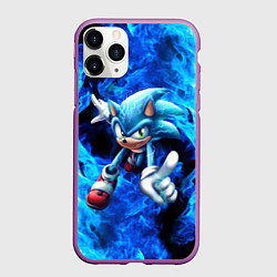 Чехол iPhone 11 Pro матовый Blue Sonic