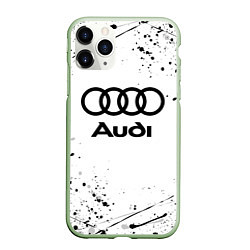 Чехол iPhone 11 Pro матовый AUDI, цвет: 3D-салатовый