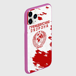 Чехол iPhone 11 Pro матовый Гражданская оборона, цвет: 3D-фиолетовый — фото 2