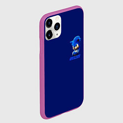 Чехол iPhone 11 Pro матовый SONIC, цвет: 3D-фиолетовый — фото 2