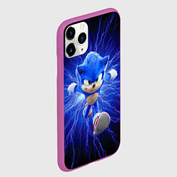 Чехол iPhone 11 Pro матовый SONIC, цвет: 3D-фиолетовый — фото 2