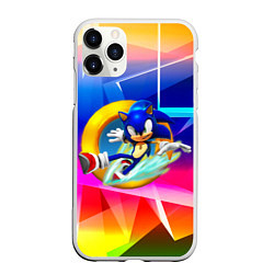 Чехол iPhone 11 Pro матовый Sonic, цвет: 3D-белый