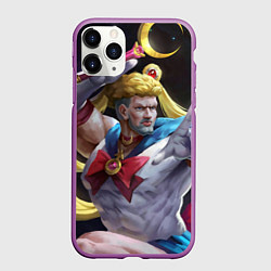 Чехол iPhone 11 Pro матовый Сейлор Панч, цвет: 3D-фиолетовый