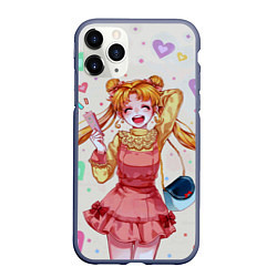 Чехол iPhone 11 Pro матовый SAILOR MOON, цвет: 3D-серый