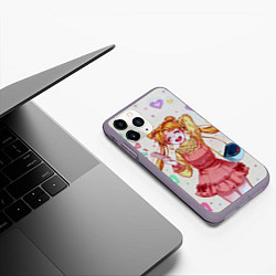 Чехол iPhone 11 Pro матовый SAILOR MOON, цвет: 3D-серый — фото 2