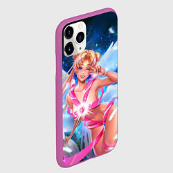 Чехол iPhone 11 Pro матовый HI, цвет: 3D-фиолетовый — фото 2