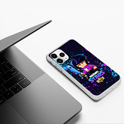 Чехол iPhone 11 Pro матовый BRAWL STARS BIBI, цвет: 3D-белый — фото 2