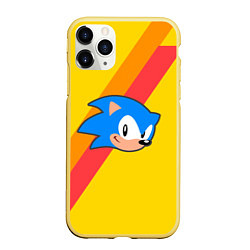 Чехол iPhone 11 Pro матовый SONIC, цвет: 3D-желтый