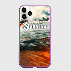 Чехол iPhone 11 Pro матовый Sabaton, цвет: 3D-фиолетовый
