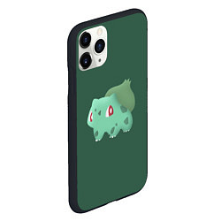 Чехол iPhone 11 Pro матовый Pokemon Bulbasaur, цвет: 3D-черный — фото 2