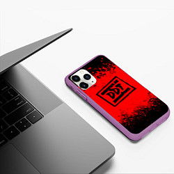 Чехол iPhone 11 Pro матовый ДДТ Лого, цвет: 3D-фиолетовый — фото 2