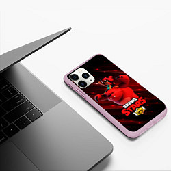 Чехол iPhone 11 Pro матовый Brawl stars Nita Нита, цвет: 3D-розовый — фото 2