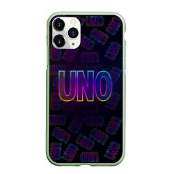 Чехол iPhone 11 Pro матовый Little Big: UNO, цвет: 3D-салатовый
