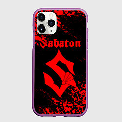 Чехол iPhone 11 Pro матовый SABATON, цвет: 3D-фиолетовый