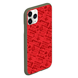 Чехол iPhone 11 Pro матовый Deftones, цвет: 3D-темно-зеленый — фото 2
