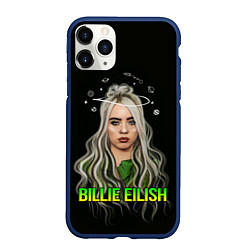 Чехол iPhone 11 Pro матовый BILLIE EILISH, цвет: 3D-тёмно-синий