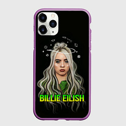 Чехол iPhone 11 Pro матовый BILLIE EILISH, цвет: 3D-фиолетовый