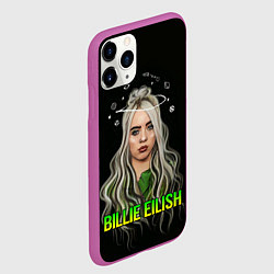 Чехол iPhone 11 Pro матовый BILLIE EILISH, цвет: 3D-фиолетовый — фото 2