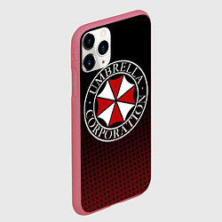 Чехол iPhone 11 Pro матовый Umbrella, цвет: 3D-малиновый — фото 2