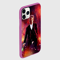 Чехол iPhone 11 Pro матовый ДОКТОР КТО, цвет: 3D-фиолетовый — фото 2