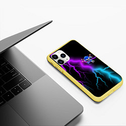 Чехол iPhone 11 Pro матовый SONIC, цвет: 3D-желтый — фото 2