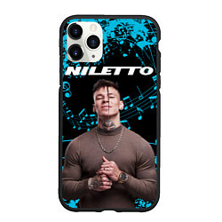 Чехол iPhone 11 Pro матовый NILETTO, цвет: 3D-черный