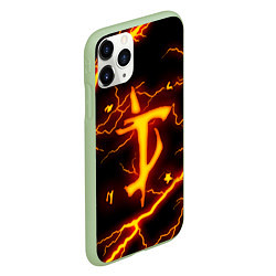 Чехол iPhone 11 Pro матовый DOOM ETERNAL, цвет: 3D-салатовый — фото 2